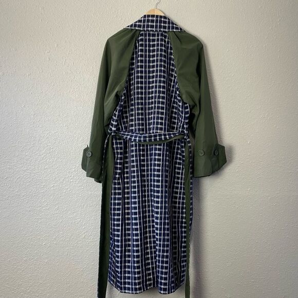 Tanya Taylor Lotta Contrast Combo Trench Coat - Picture 6 of 16